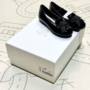 Burberry Girls Black Bow Flats